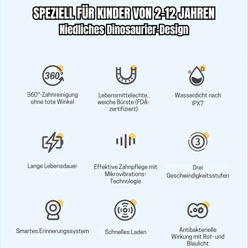 Smilo - Elektrische U-förmige Kinderzahnbürste
